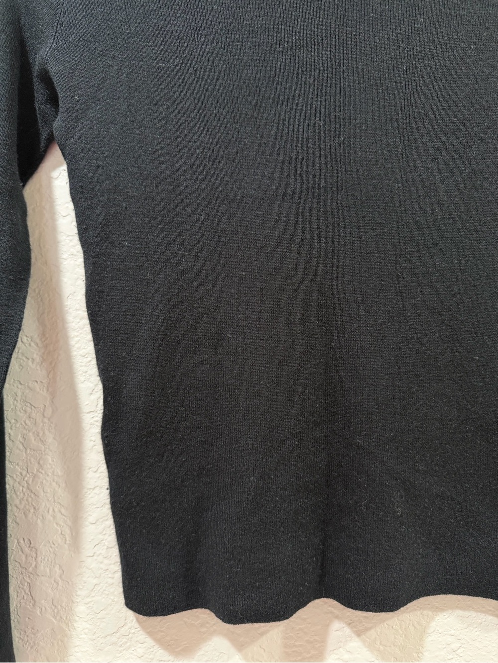 Lilysilk Turtle Neck Silk Cashmere Long Sleeve Sweater Black Size Small - Picture 3 of 5